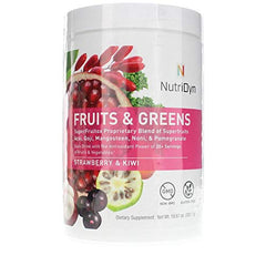 NutriDyn Fruits & Greens Strawberry/Kiwi 300g package