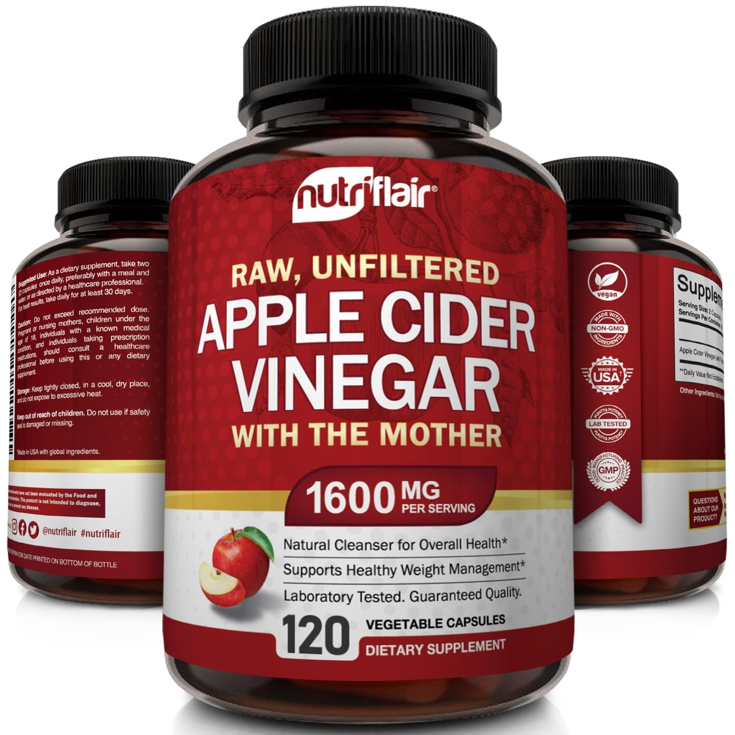 NutriFlair capsule closeup showing texture and plant-based shell