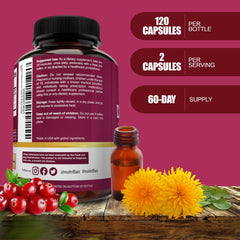 Close-up of NutriFlair D-Mannose 1200mg capsules