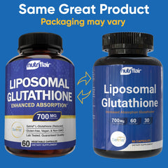 NutriFlair Liposomal Glutathione 700mg packaging