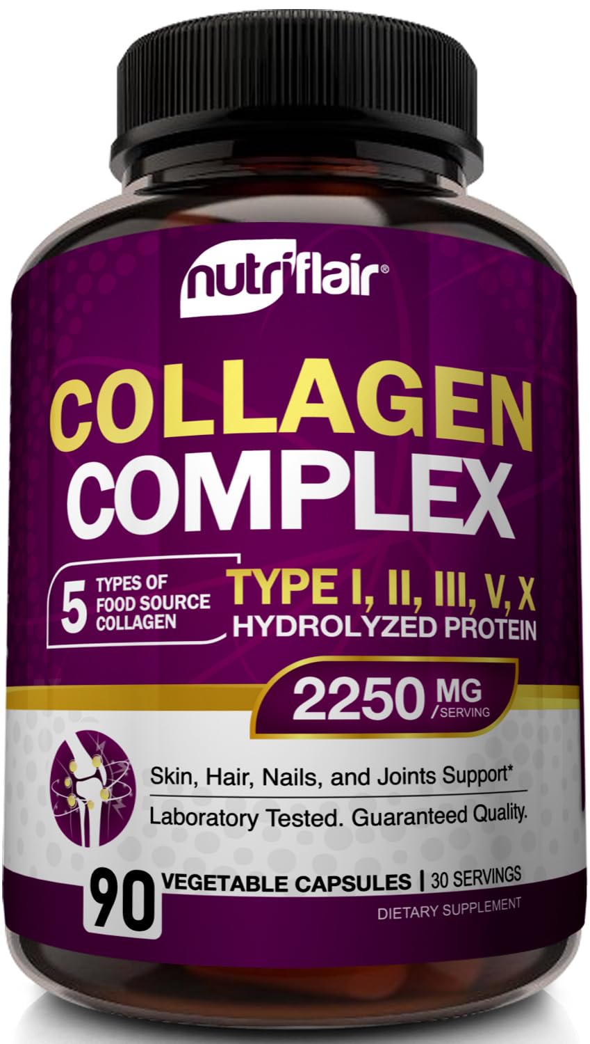 NutriFlair Multi Collagen Peptides bottle front view