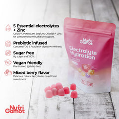 NutriGamot gummies on-the-go pack fits gym bag for ready hydration