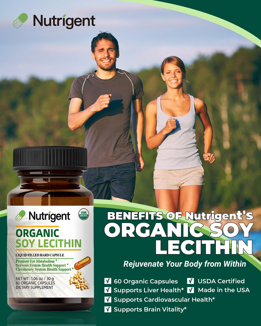 Organic liquid-filled capsules blocking oxygen to prevent Lecithin oxidation