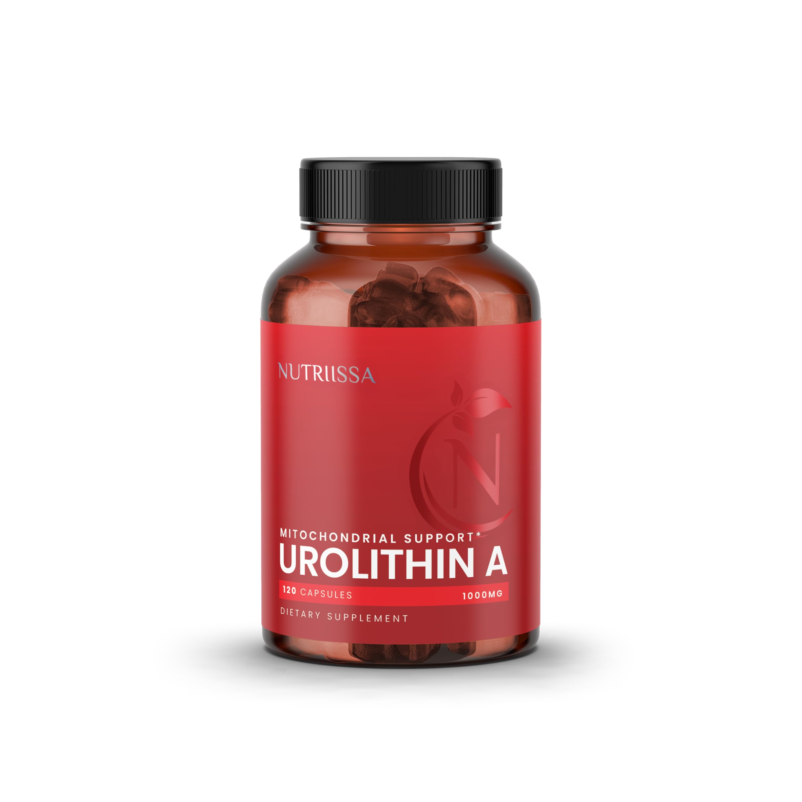 Front view of Nutriissa Urolithin A 1000mg bottle