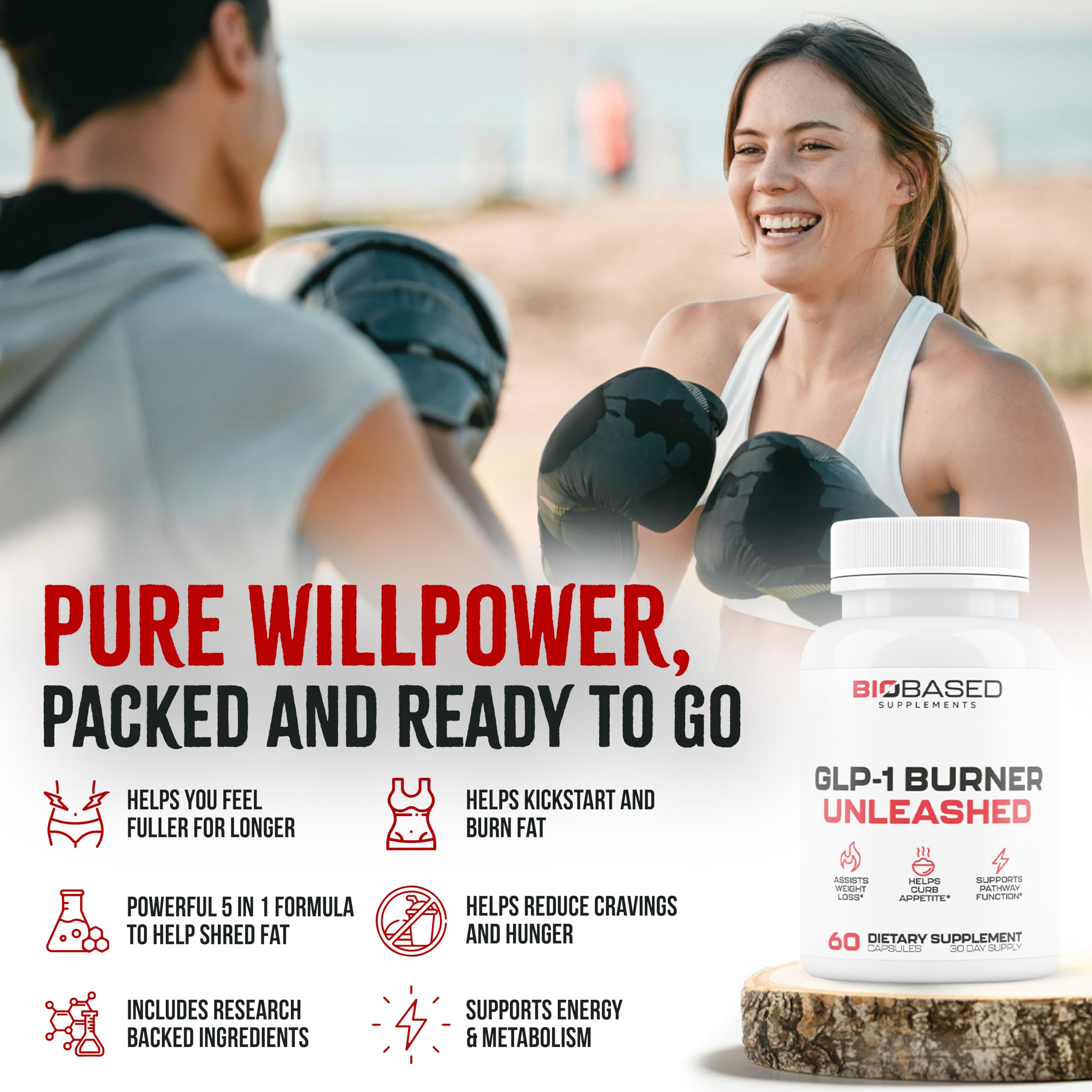 Lifestyle image of a person taking a capsule