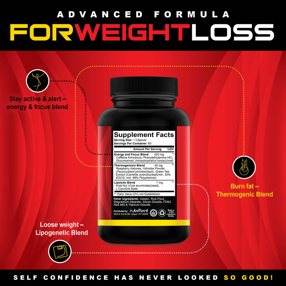 Nutriment Quick Ten product label with key information