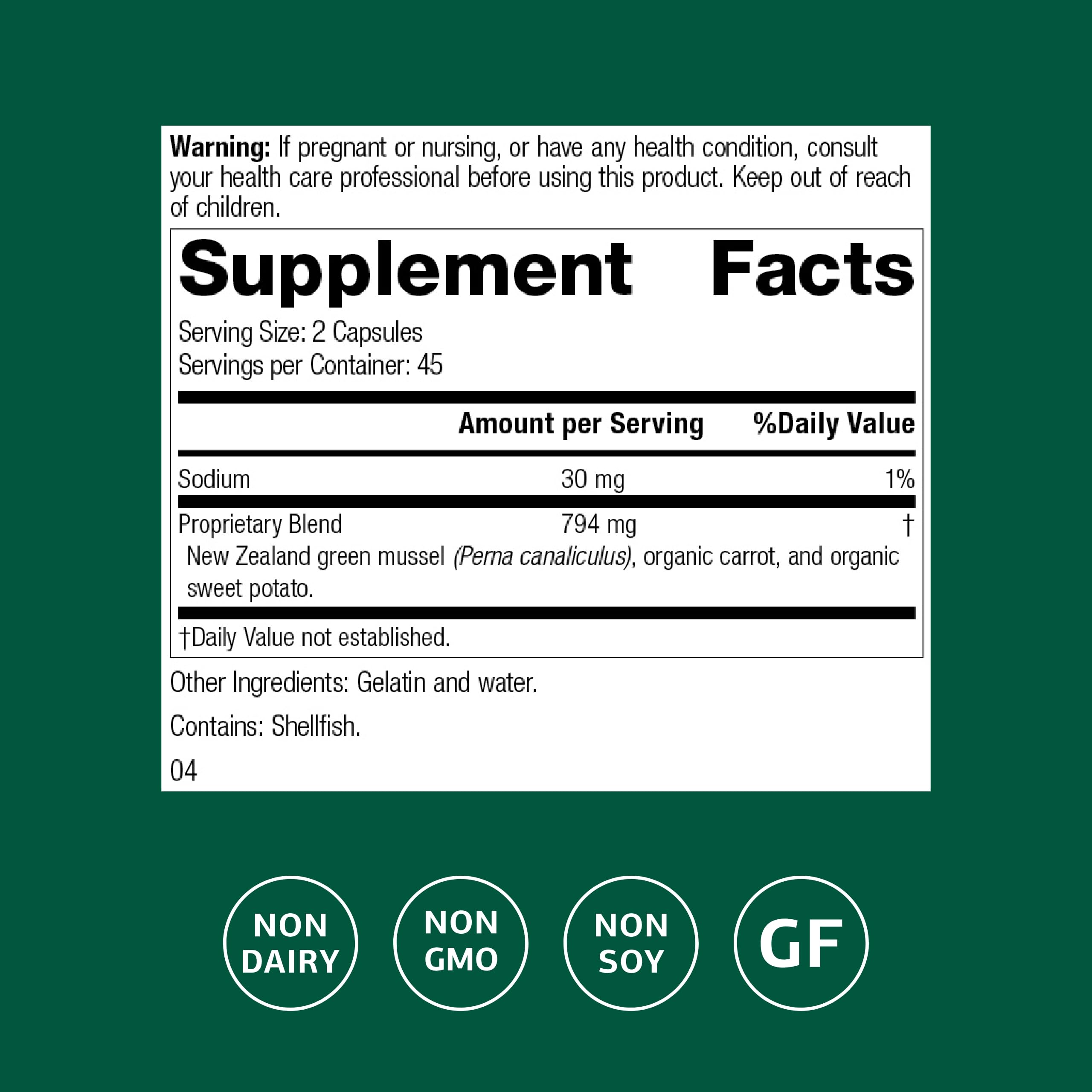 Ingredient: Perna canaliculus in Nutrimere