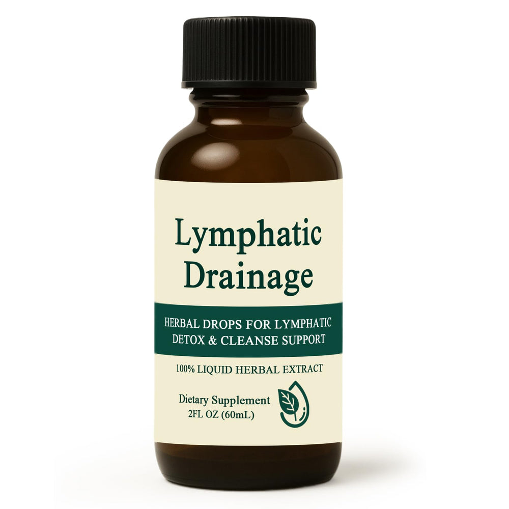 NutriMuse Lymphatic Drainage Drops bottle labeled 2 oz