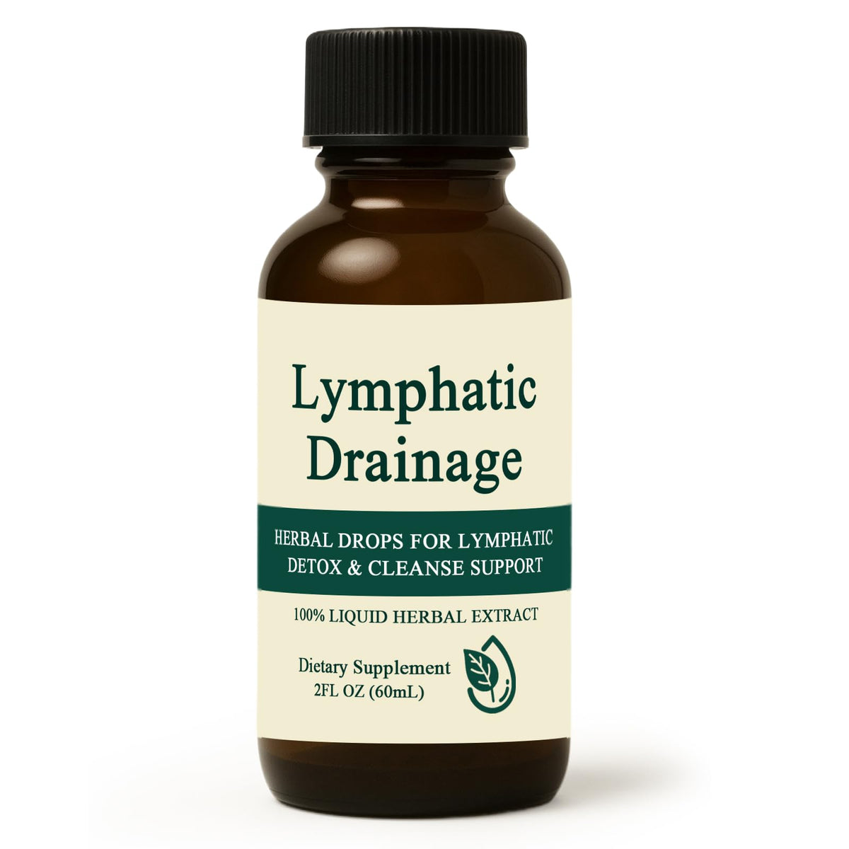 NutriMuse Lymphatic Drainage Drops bottle labeled 2 oz