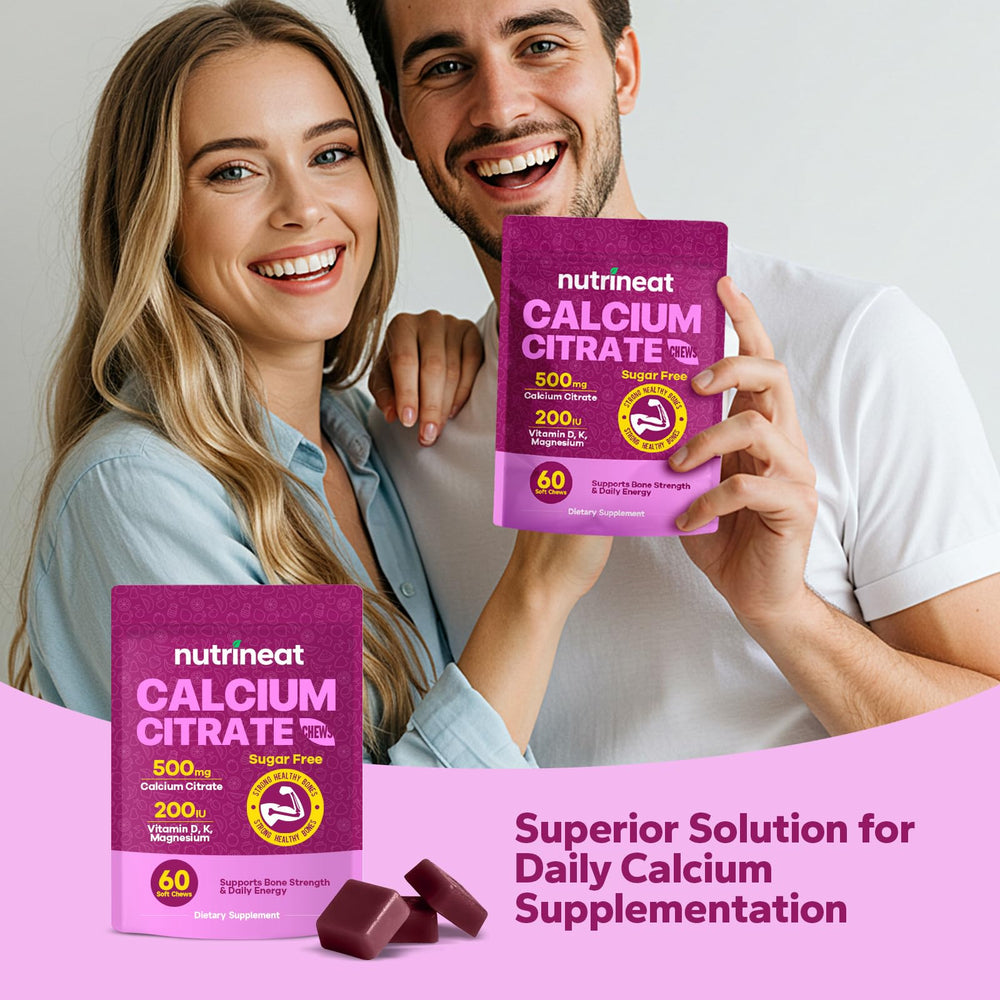 On-the-go pack of NutriNeat calcium citrate chews