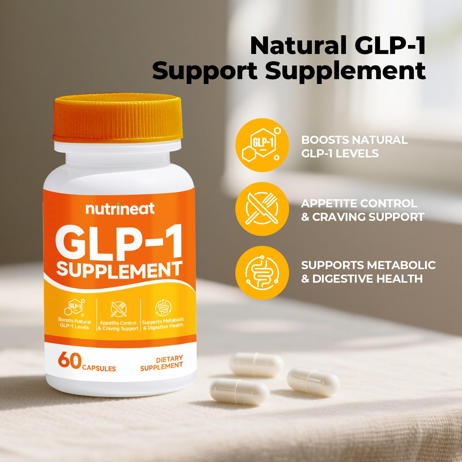 NutriNeat GLP-1 bottle close-up