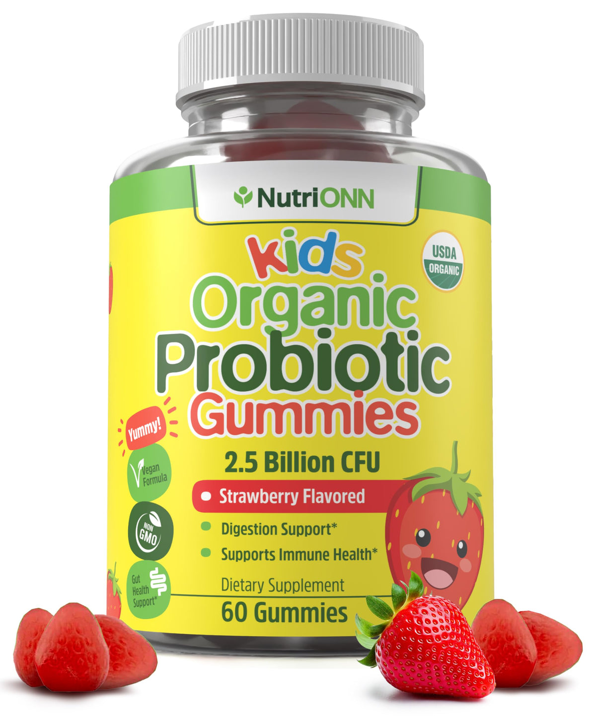NutriONN Kids Probiotic Gummies front view