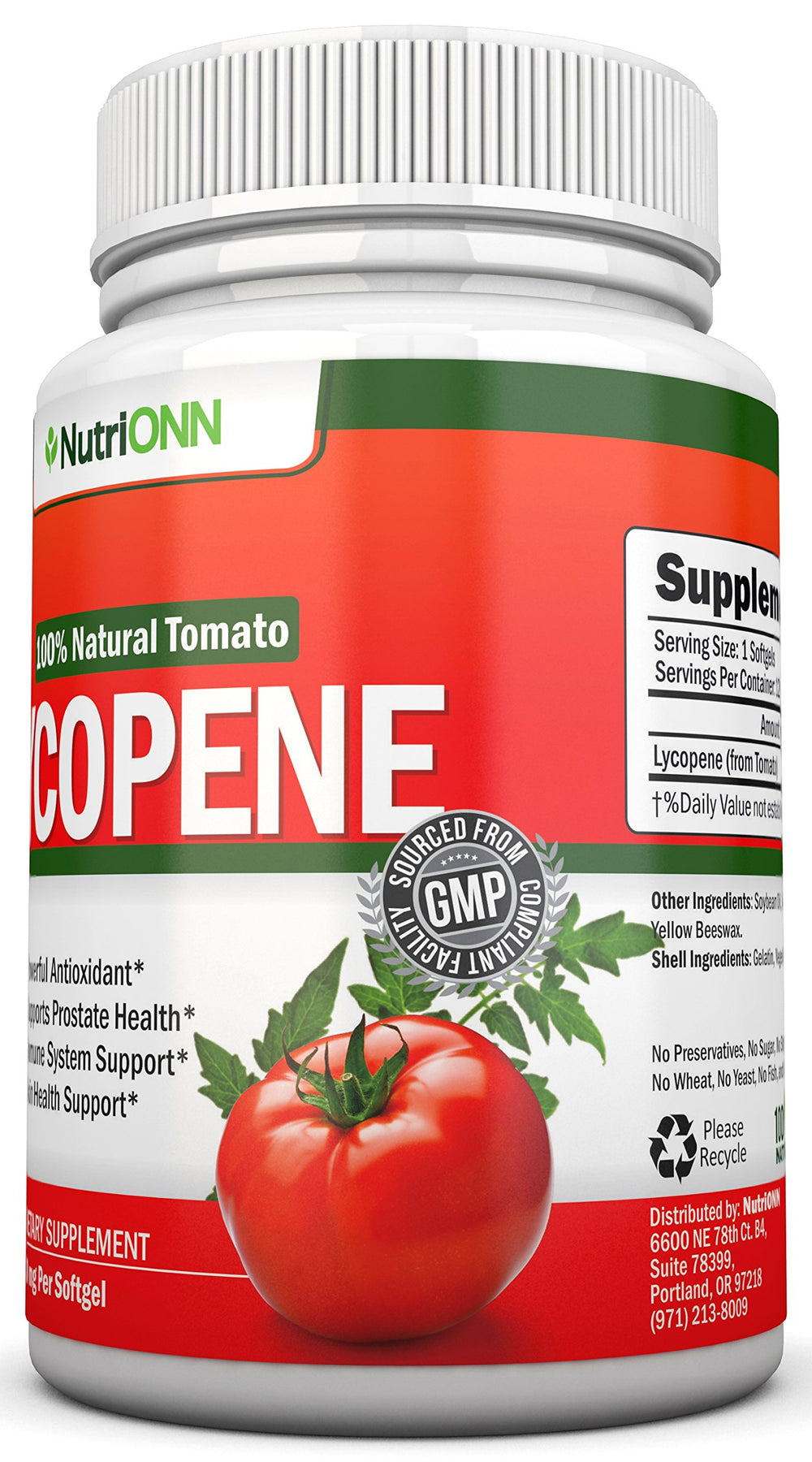 Nutrition label and ingredients close-up