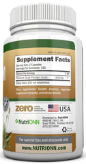 Serving size of NutriONN Psyllium Husk Capsules 1450mg