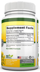 NutriONN Rhodiola Rosea 500mg capsules indicating energy during workouts.
