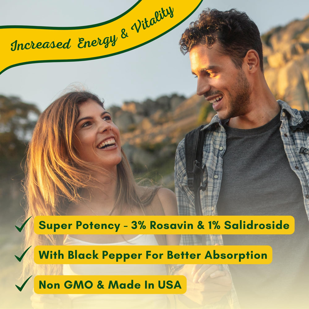 NutriONN Rhodiola Rosea capsules arranged for easy daily intake.