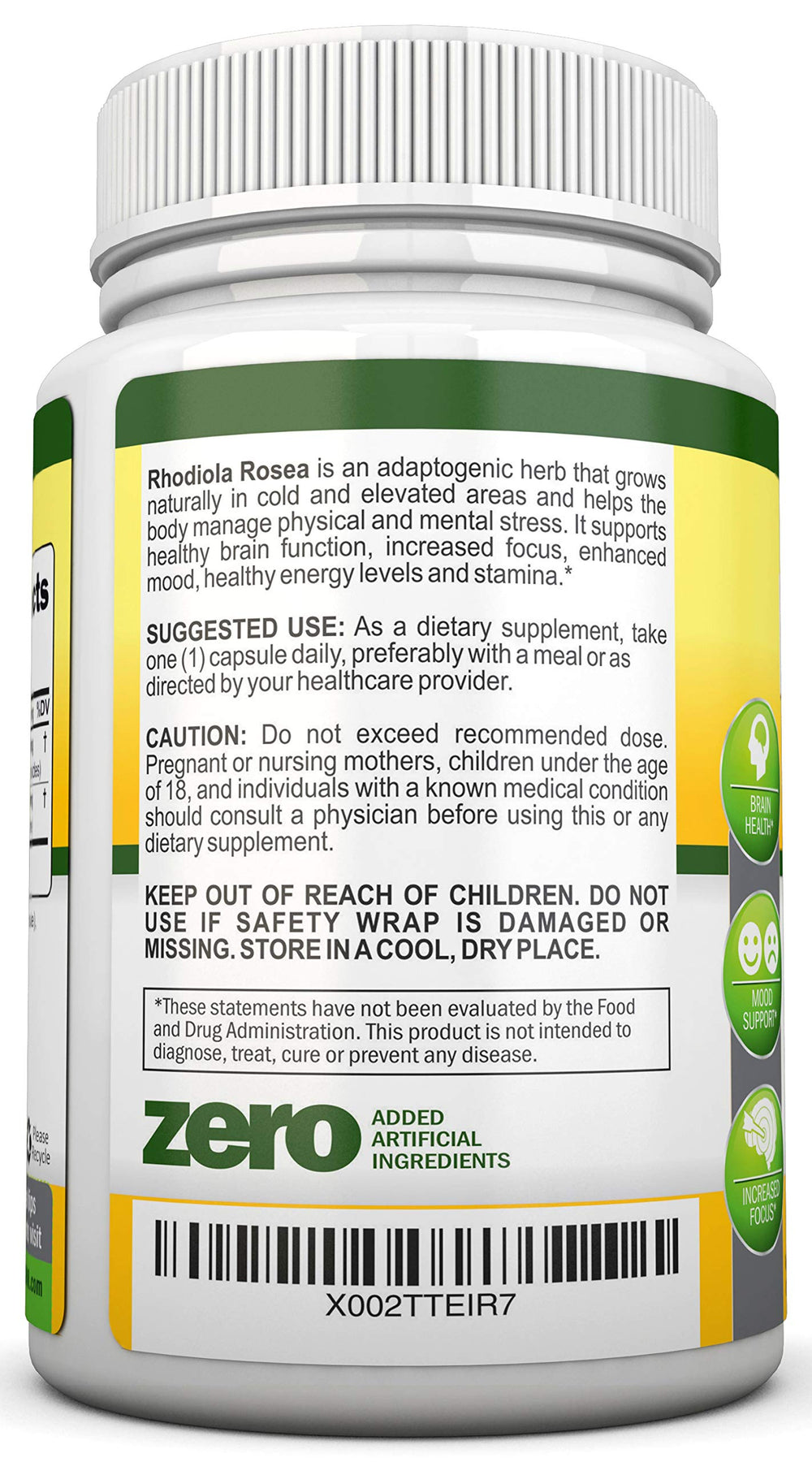 NutriONN Rhodiola Rosea packaging placed with active lifestyle items.