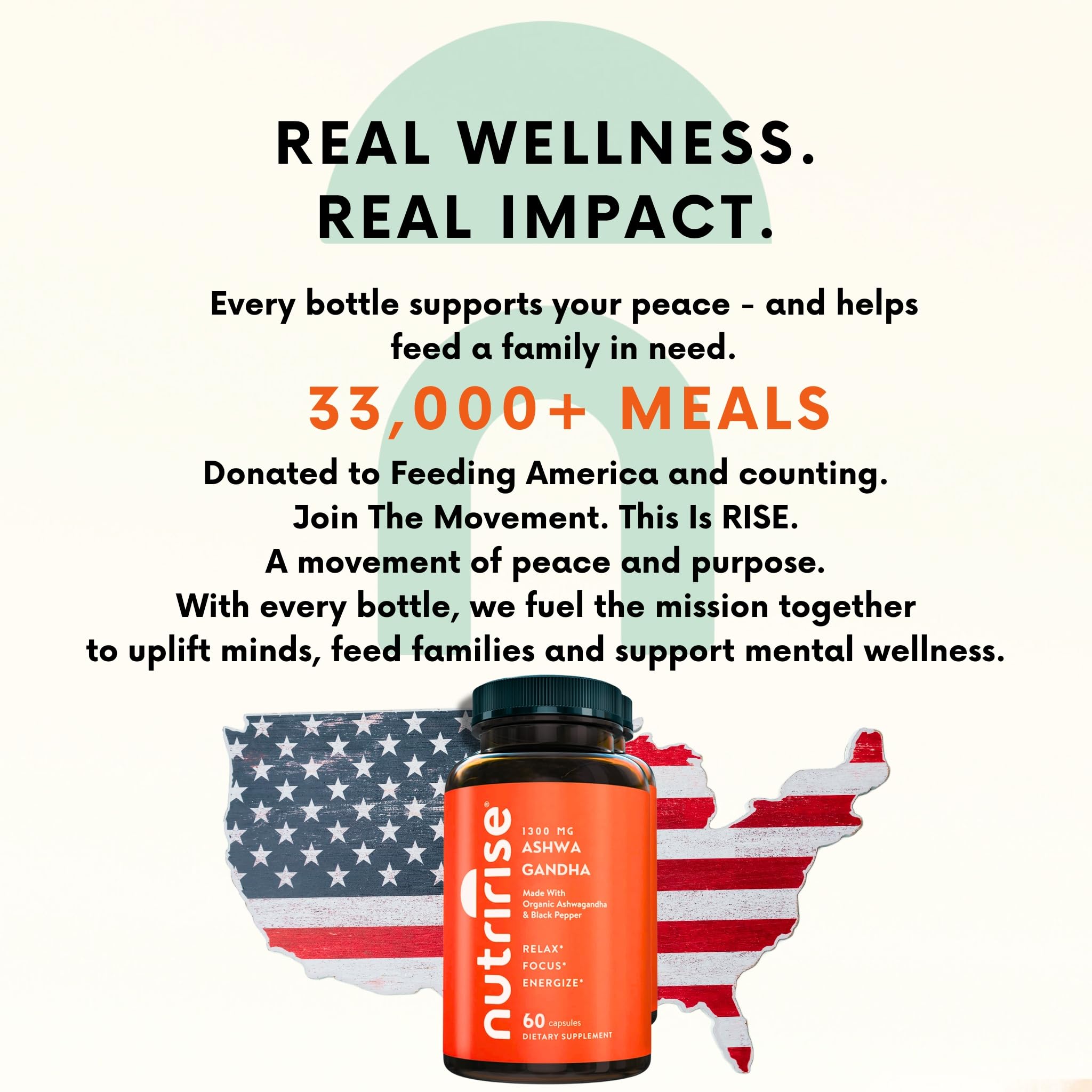 Pure organic root extract label and ingredients