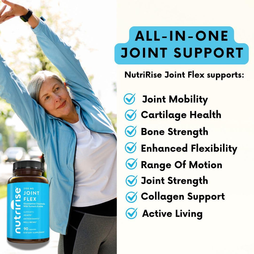 Close-up of NutriRise Joint Flex ingredients glucosamine chondroitin