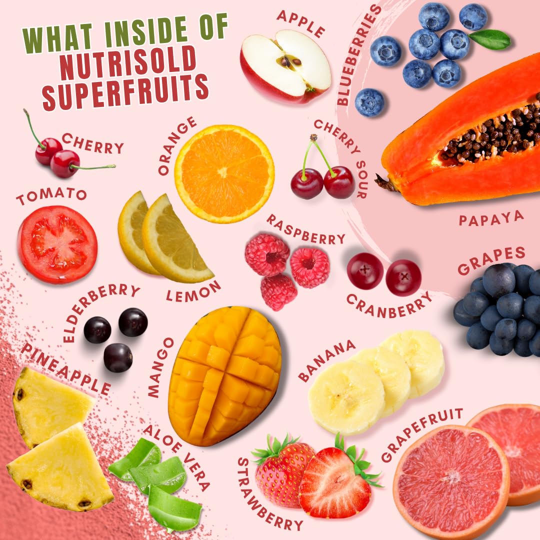 Close-up of Nutrisold Fruits & Veggies bottle