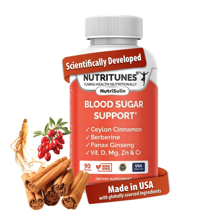 NutriSulin Blood Sugar Complex bottle with capsules