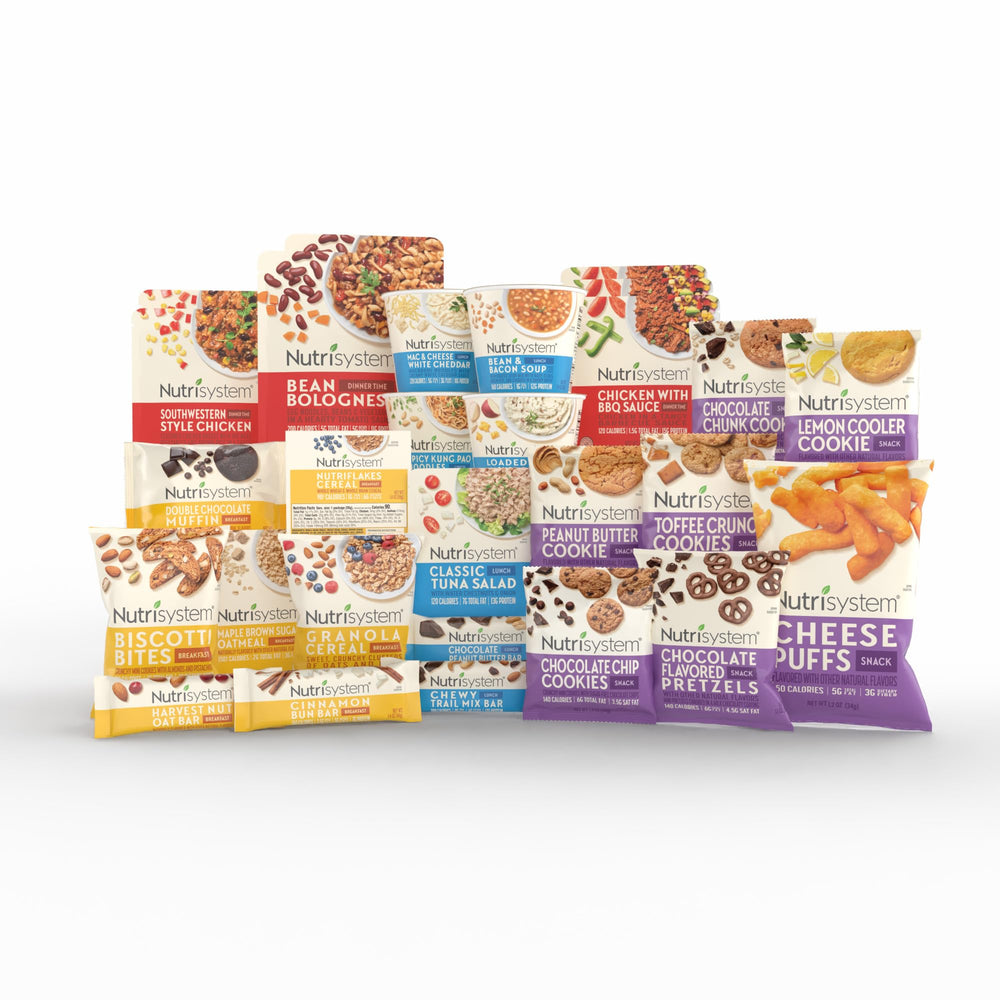 Nutrisystem Kickstart balanced 7-day kit packaging enables quick-start meal planning.