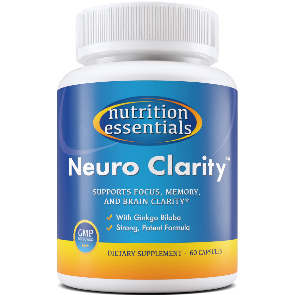 Bottle of Nutrition Essentials Nootropic Brain Support supplement