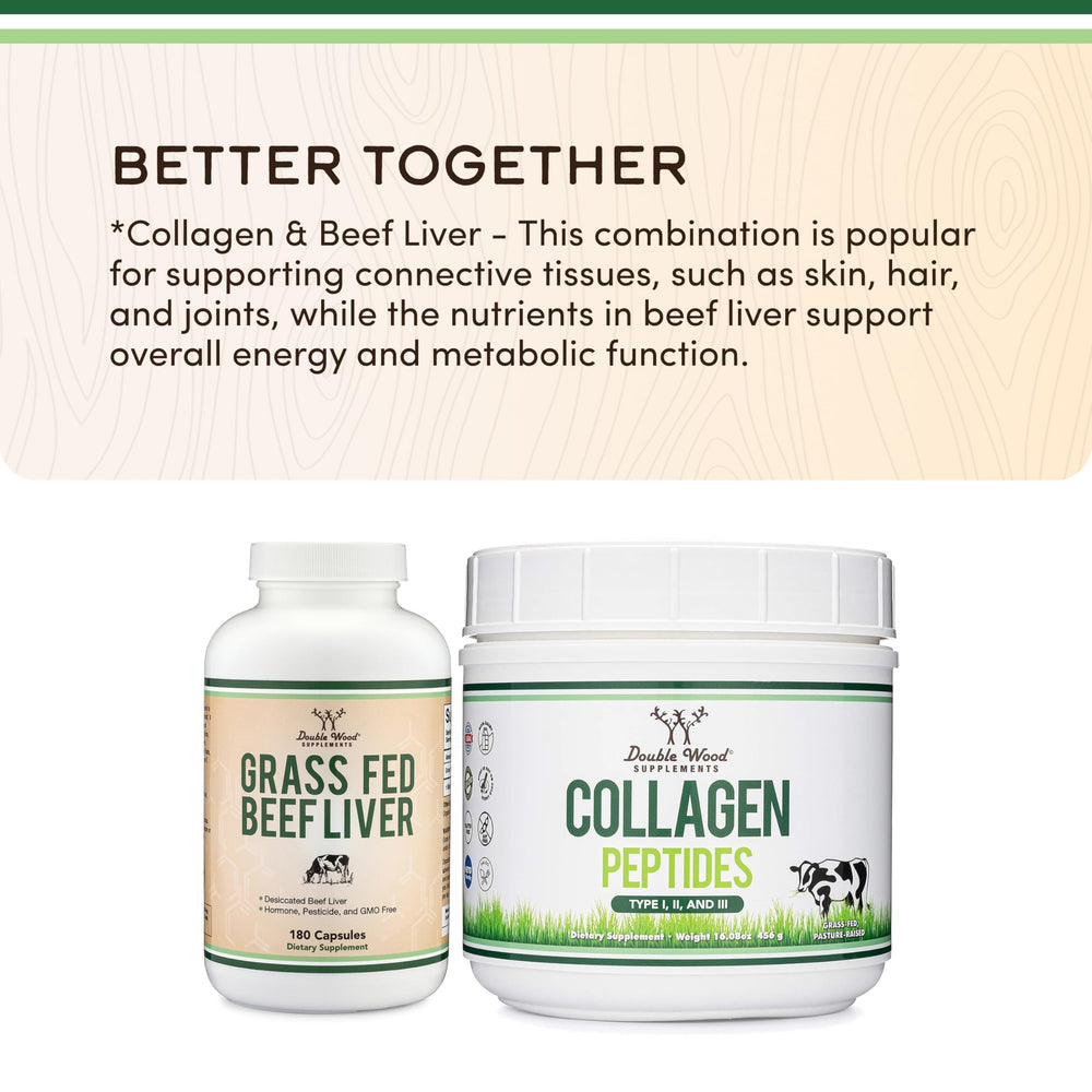 Nutrition facts panel for Beef Liver Capsules