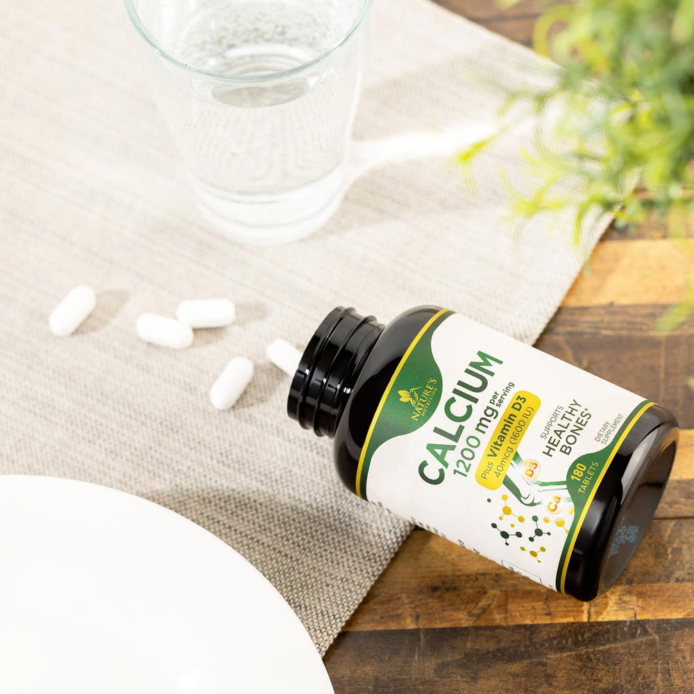 Nutrition facts panel for calcium 1200 mg with Vitamin D3