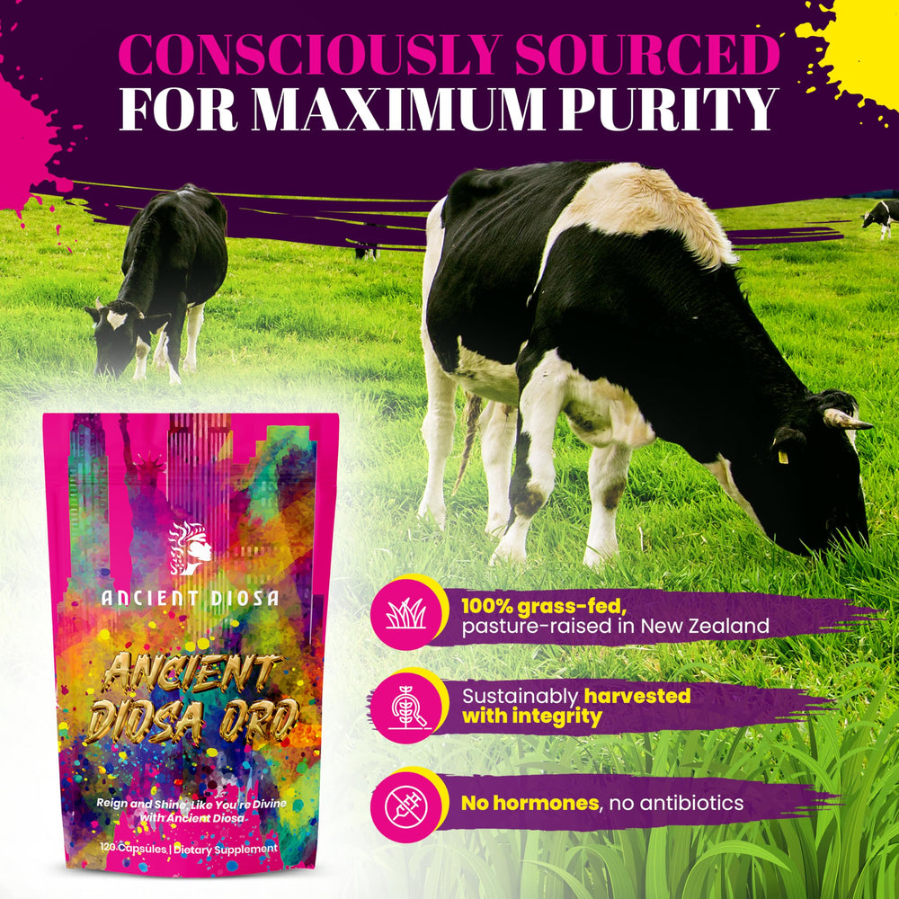 Nutrition facts label on the back of the bottle