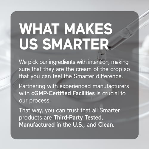 Nutrition facts label for Smarter Magnesium Complex