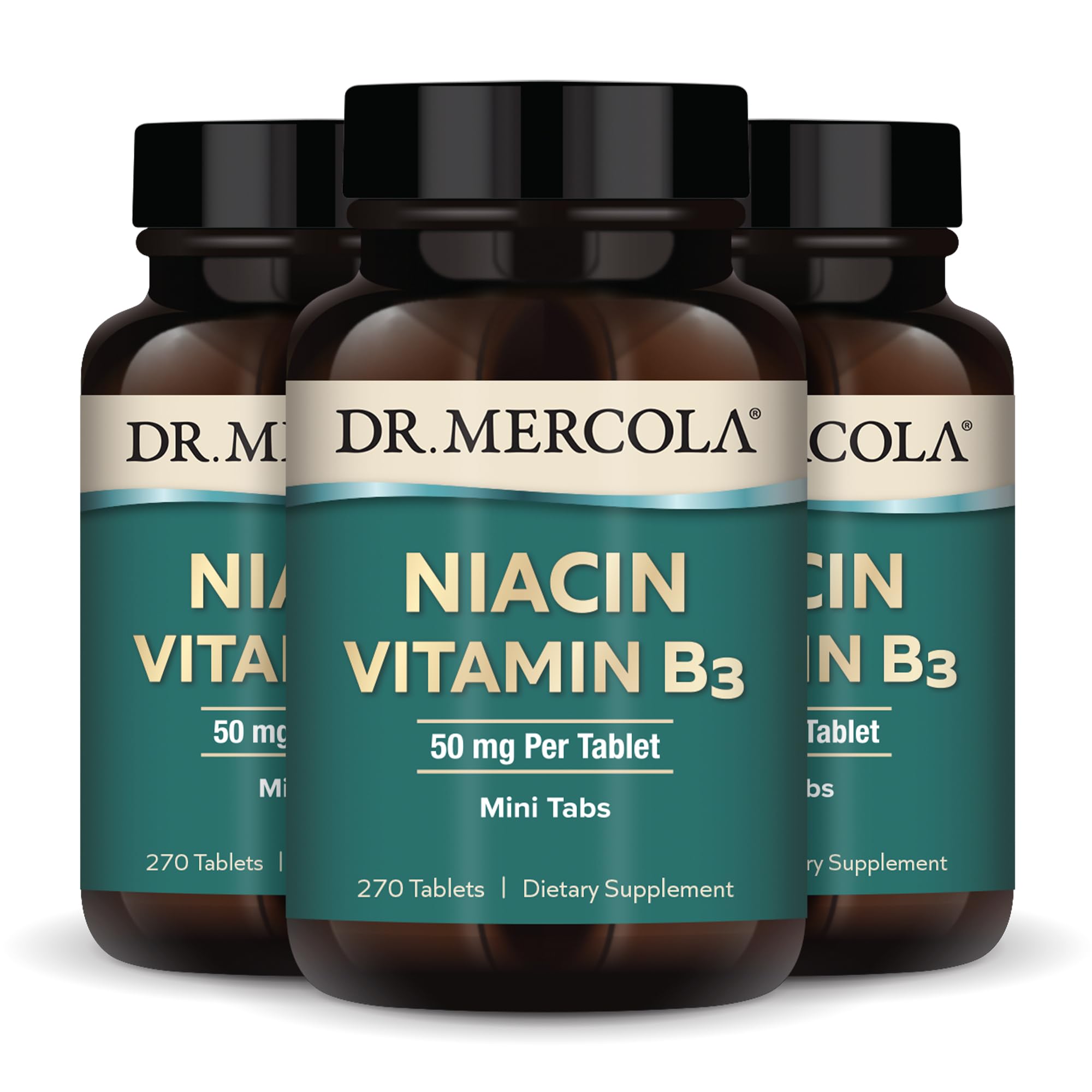 Nutrition facts panel for Dr. Mercola Niacin B3