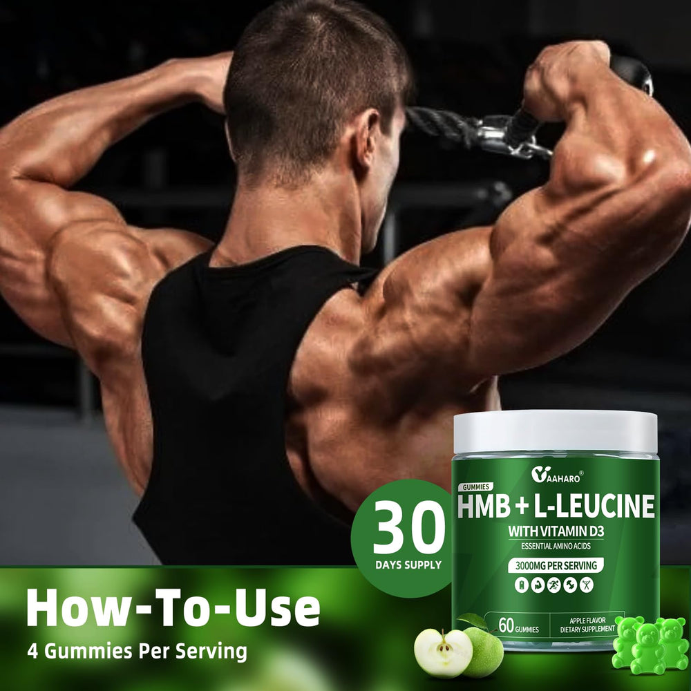 Nutrition facts panel for HMB L-Leucine Gummies