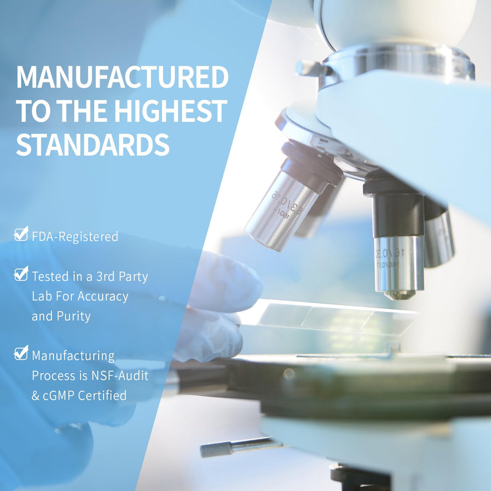 Nutrition facts panel for Sixfold Magnesium Complex