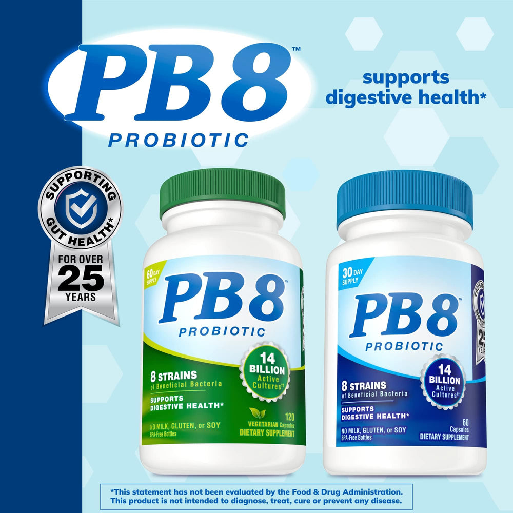 Graphic showing 14 billion active cultures in PB 8 Probiotic