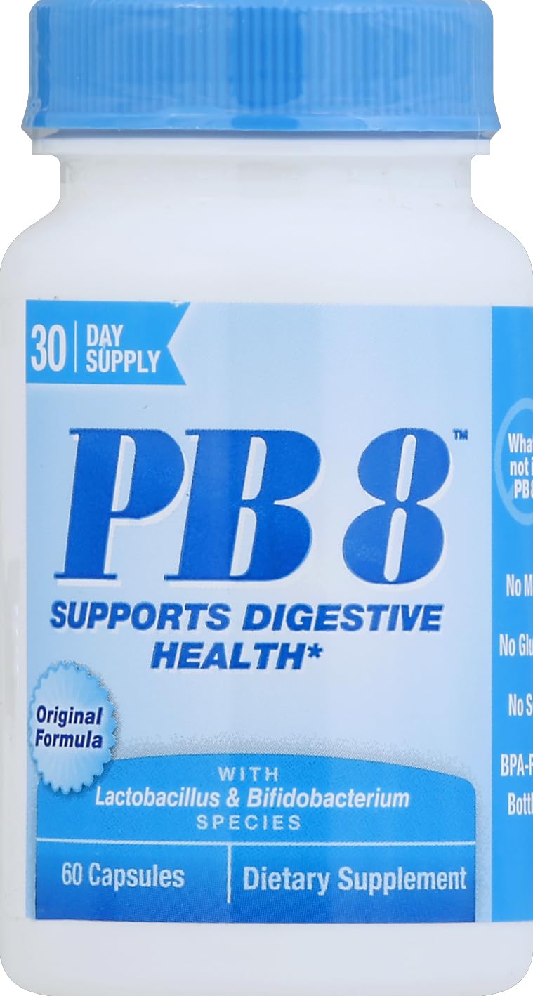 Nutrition Now Pb8 Acidophilus Veg probiotic tablets 60 ct bottle