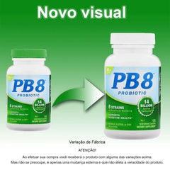 Close-up of Nutrition Now PB8 Acidophilus Veg Capsule packaging