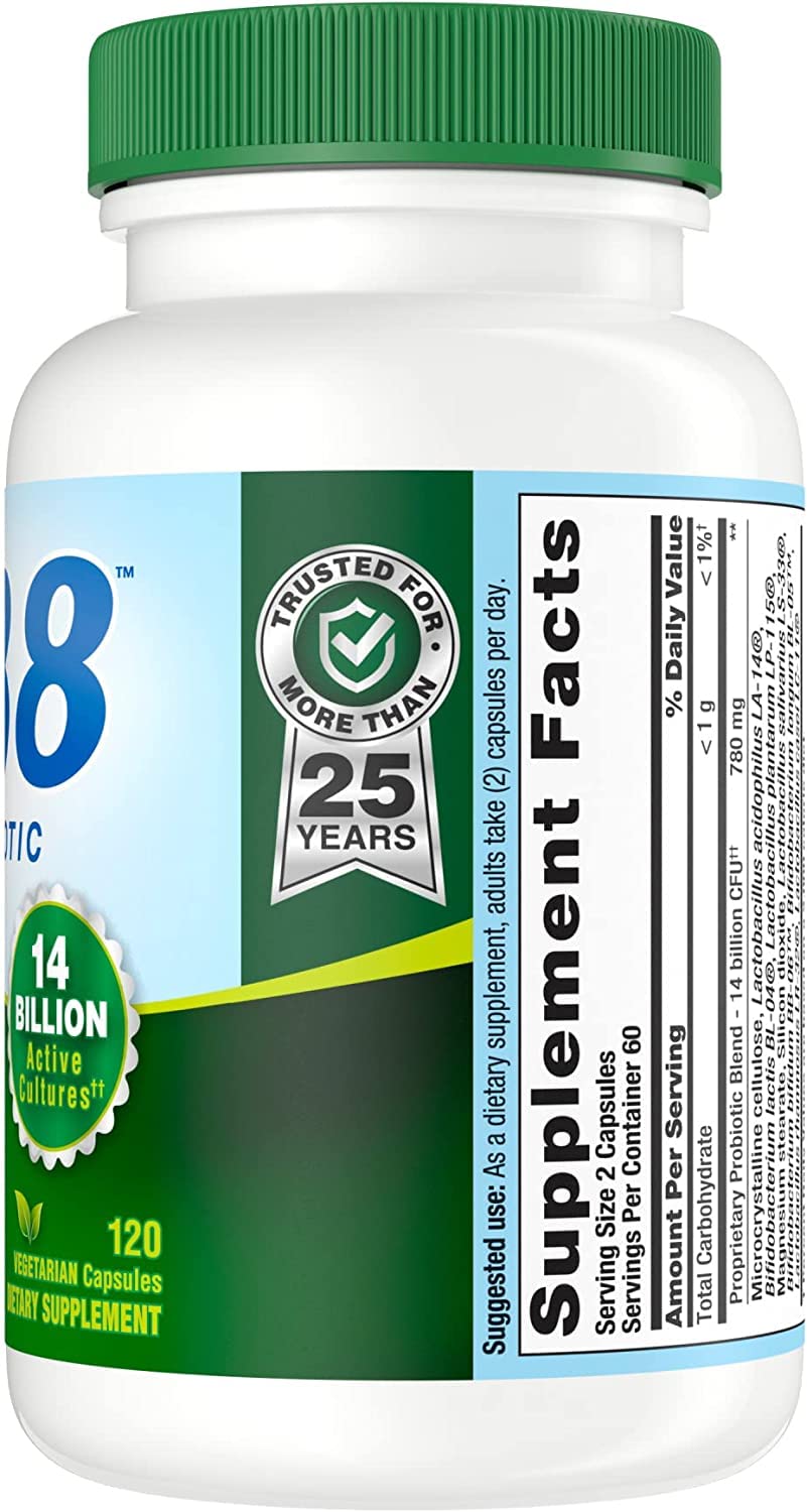 Label highlighting 14 billion active cultures