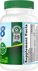 Label highlighting 14 billion active cultures