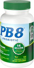 Nutrition Now PB 8 ProBiotic Acidophilus Vegetarian bottle back label, 2-pack