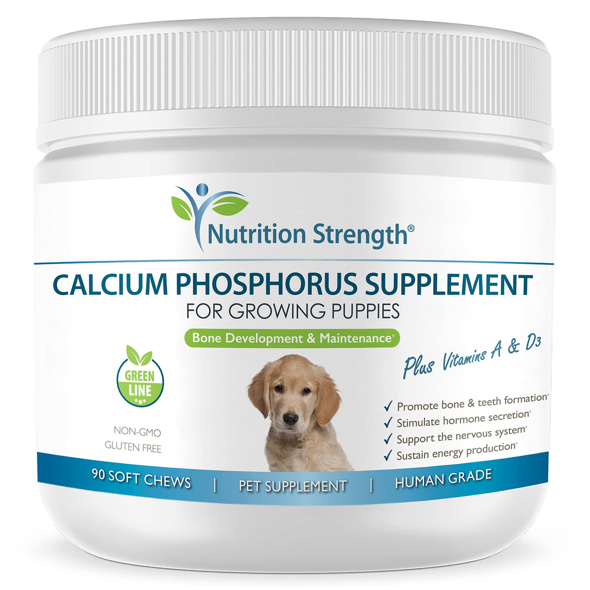Nutrition Strength Calcium Phosphorus for Dogs soft chews package