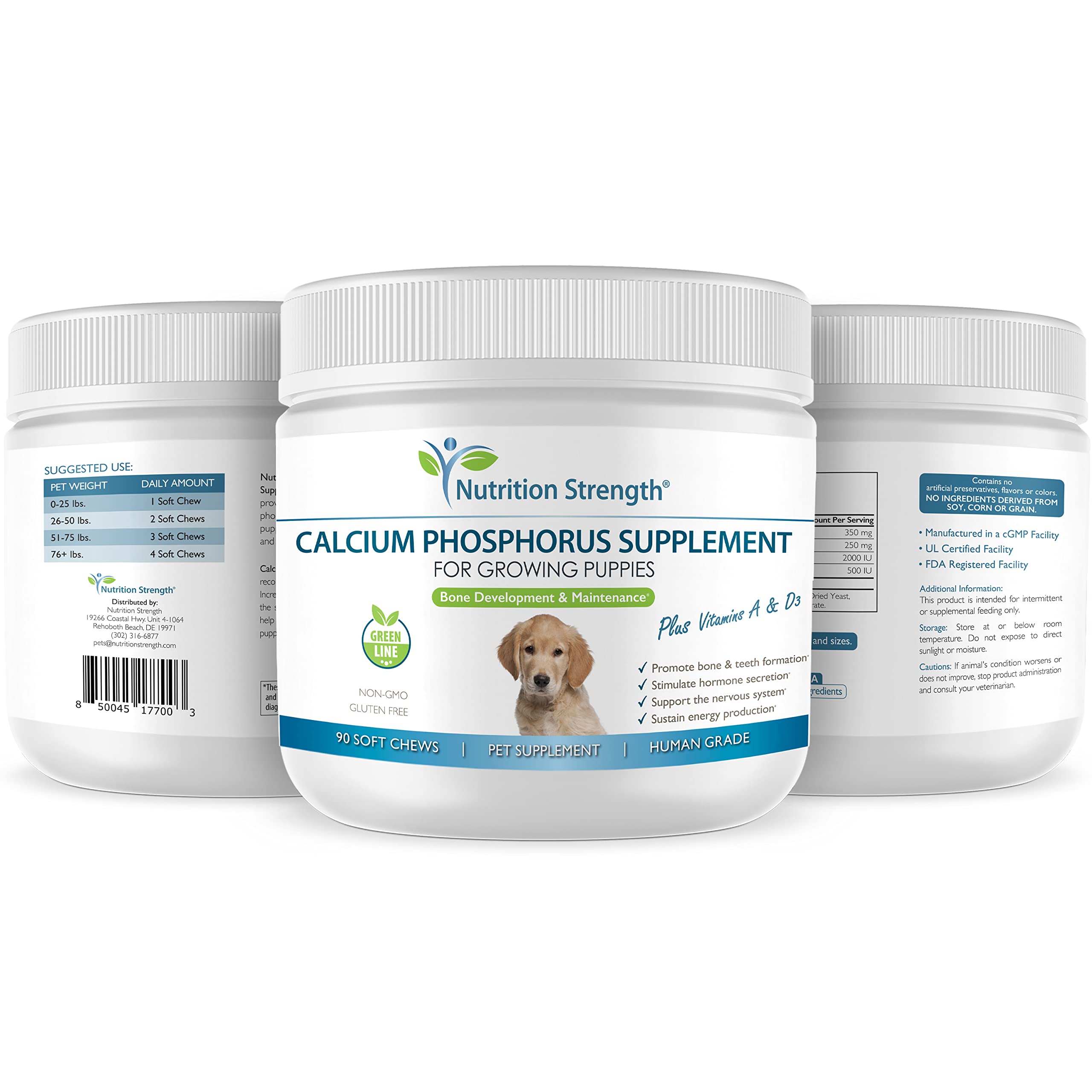 Vitamins A and D3 for canine bone health