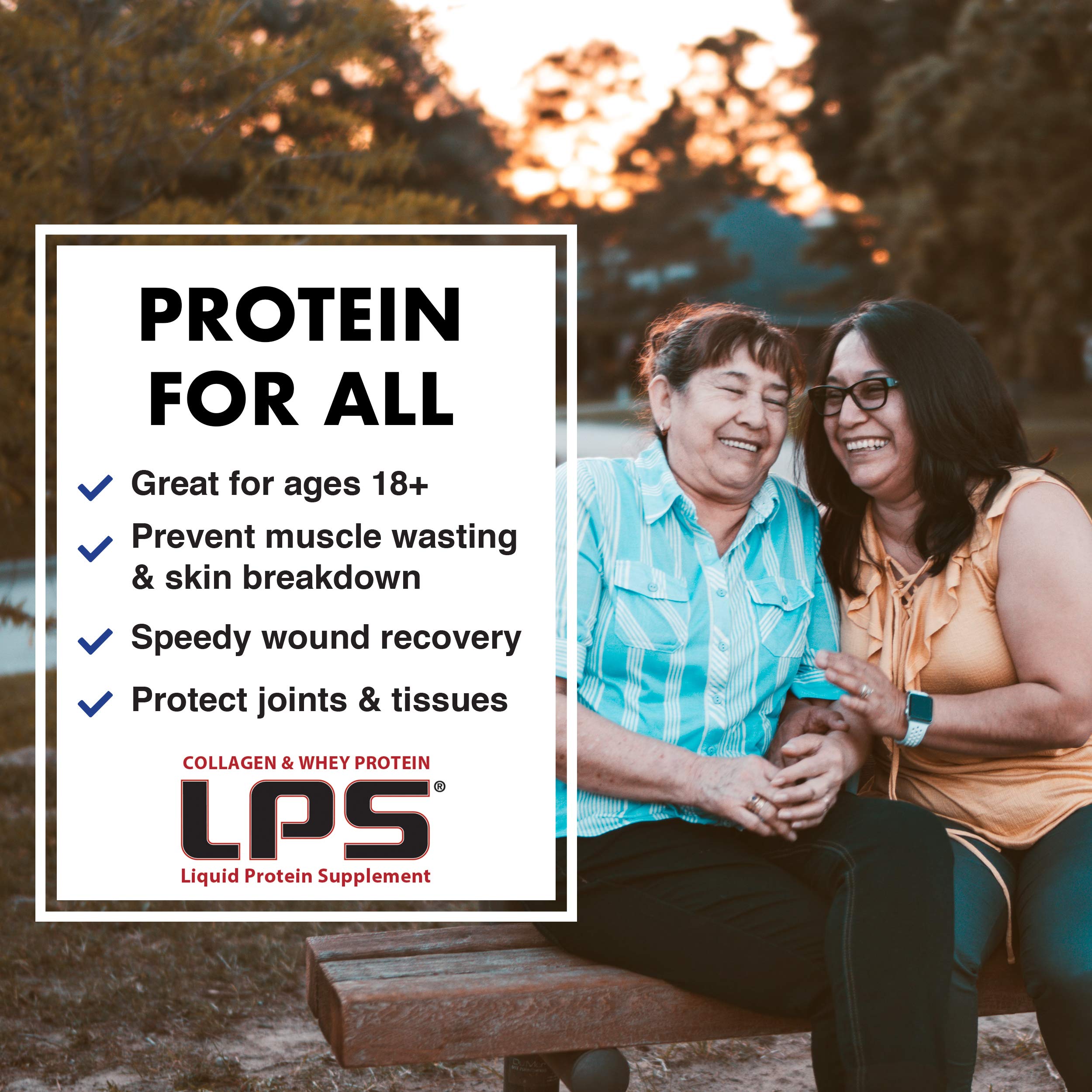 Nutritional Designs LPS-on-the-go-pack demonstrates convenient, no-mess protein use.