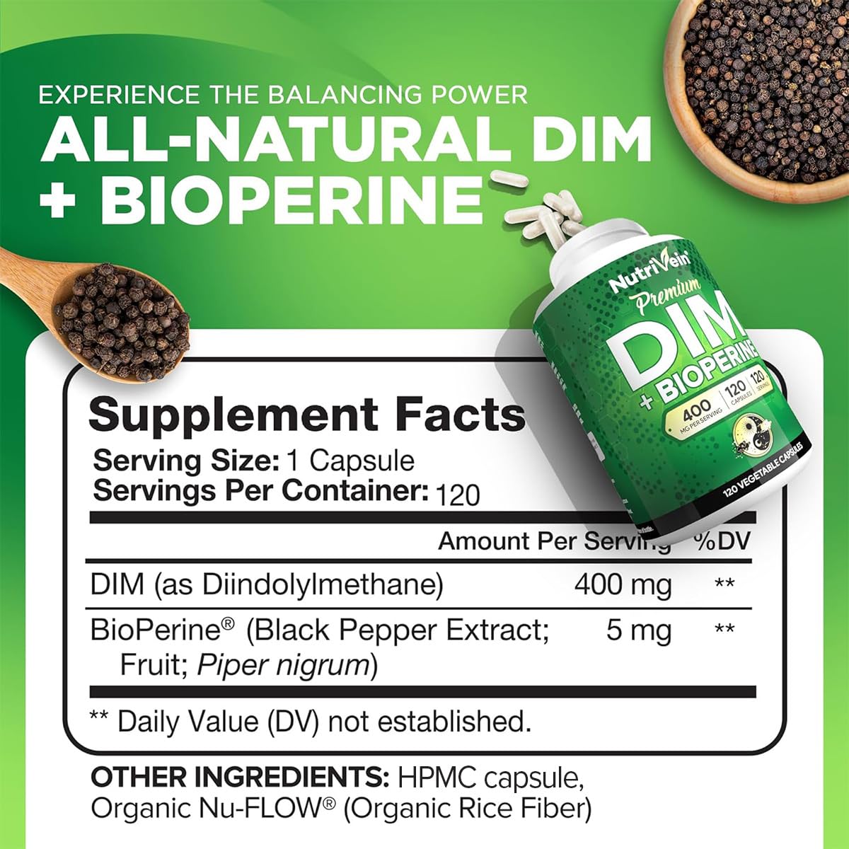 Nutrivein DIM 400 mg capsules