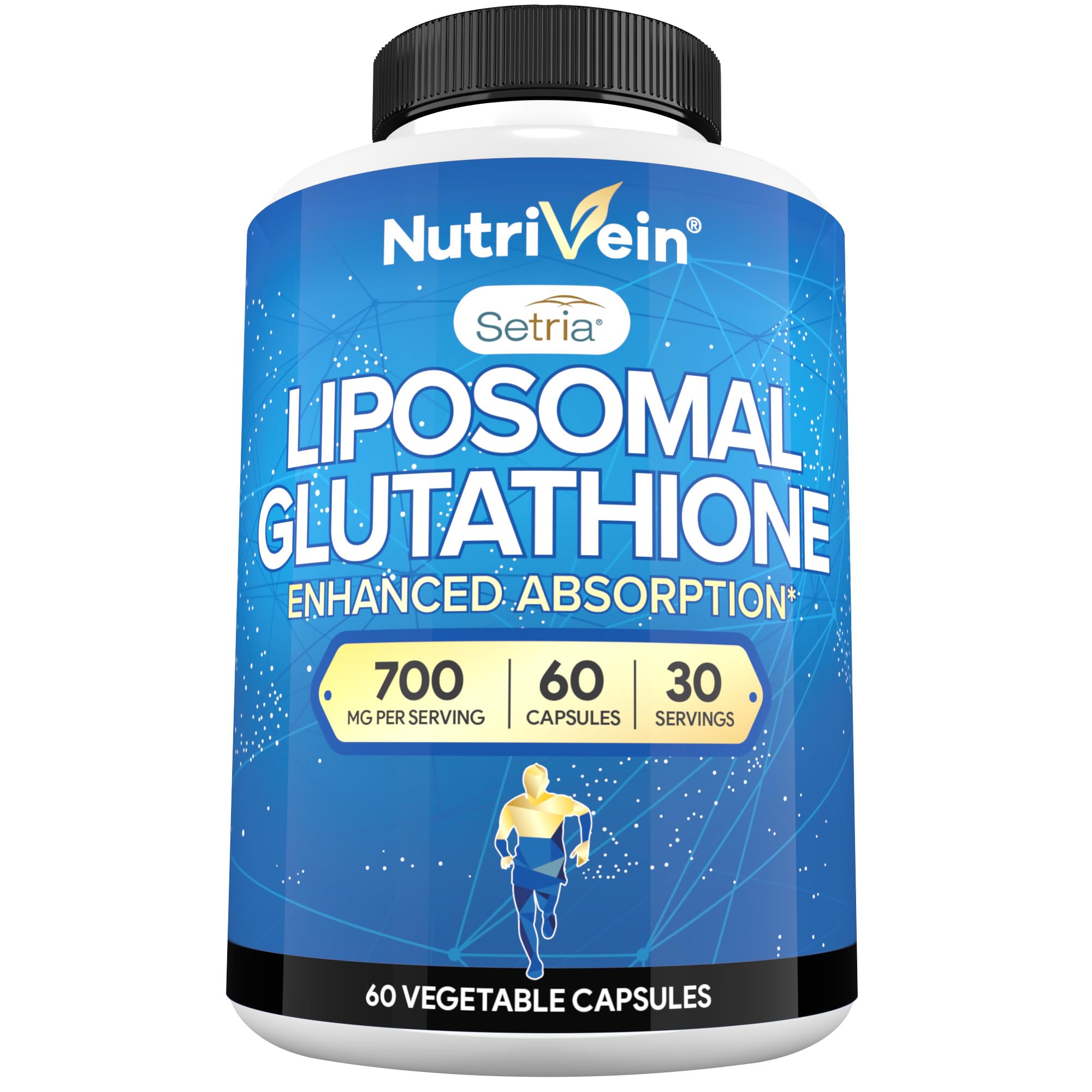 Nutrivein Liposomal Glutathione 700 mg bottle with label