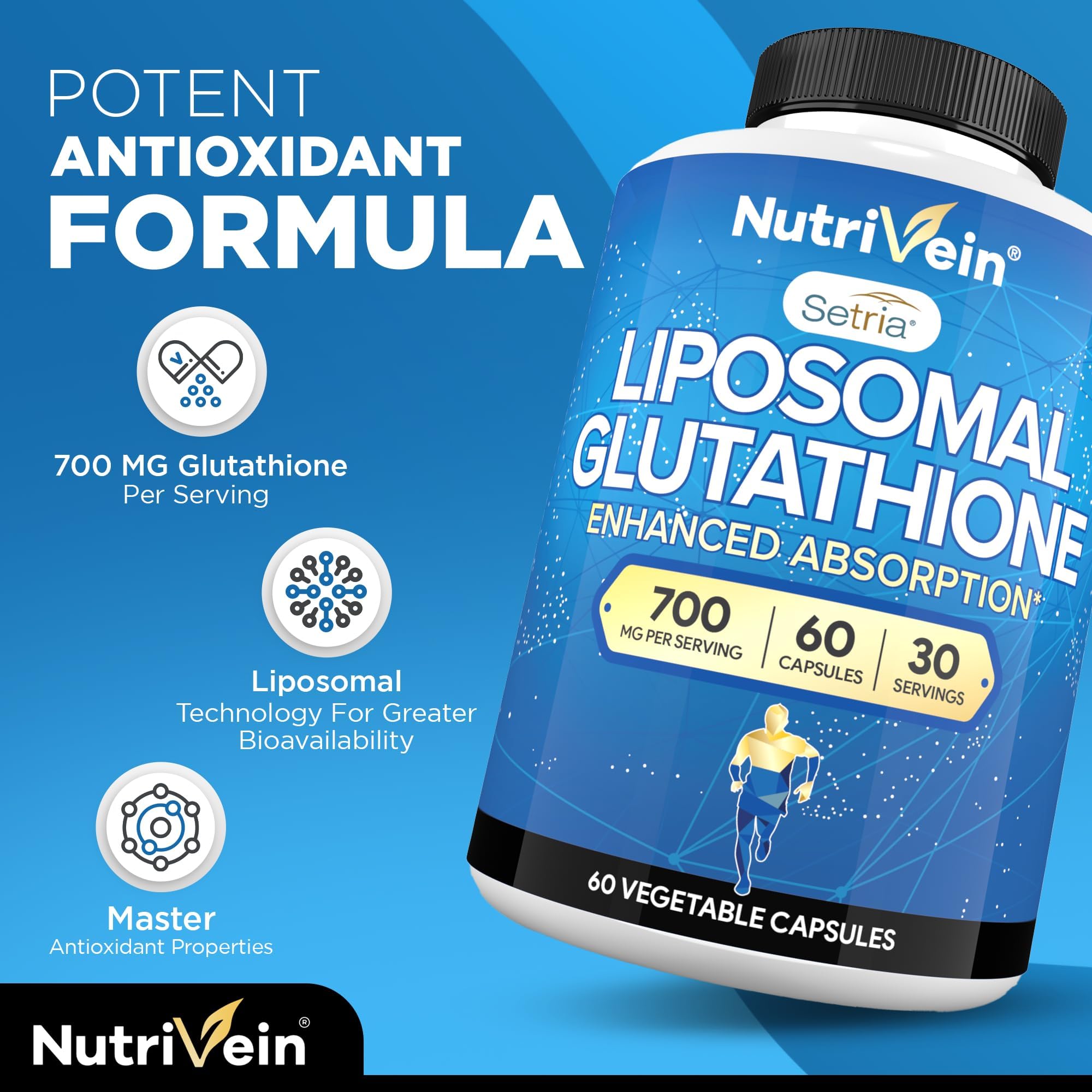 Glutathione capsules in blister pack