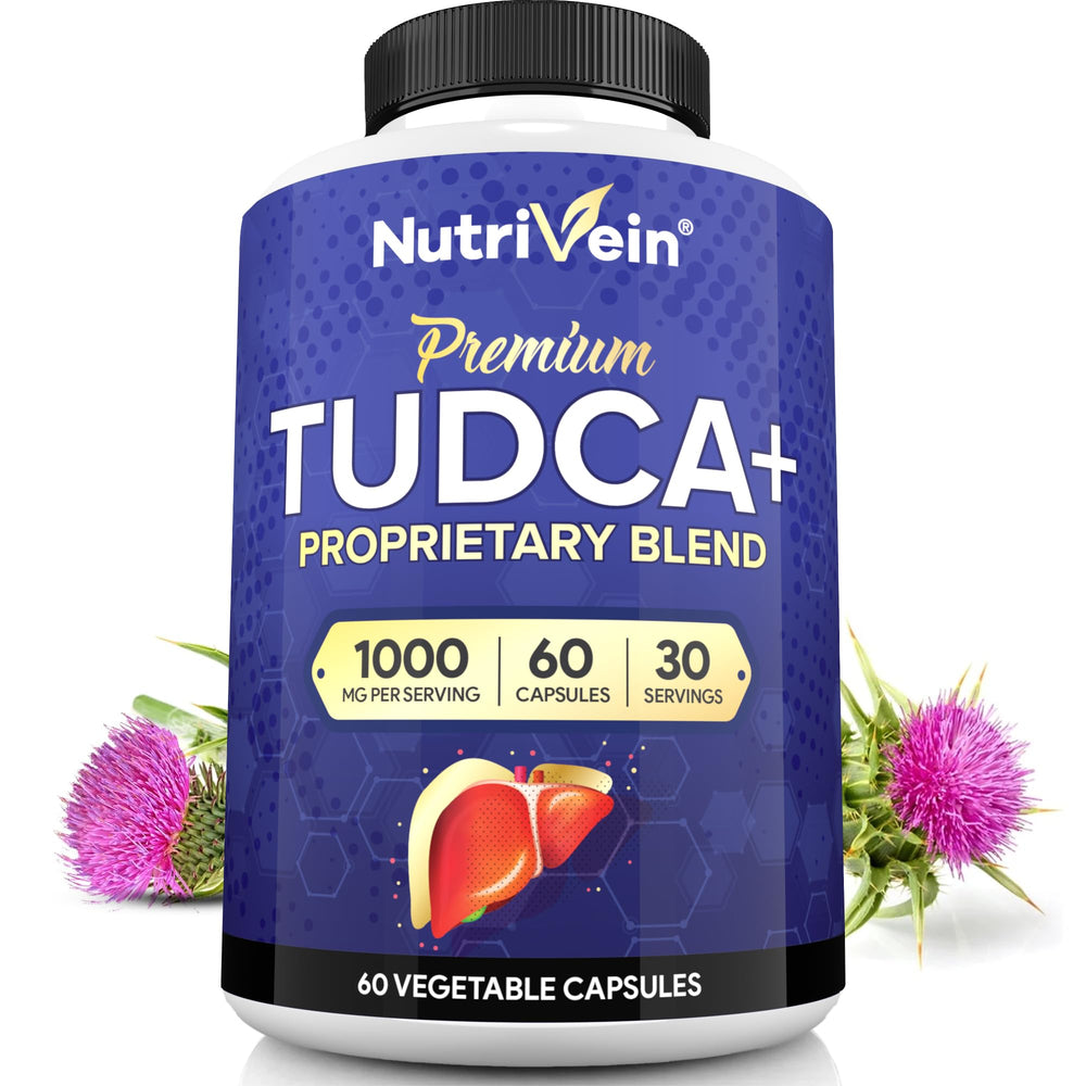 Nutrivein TUDCA+ Liver Support bottle with 1000mg per serving