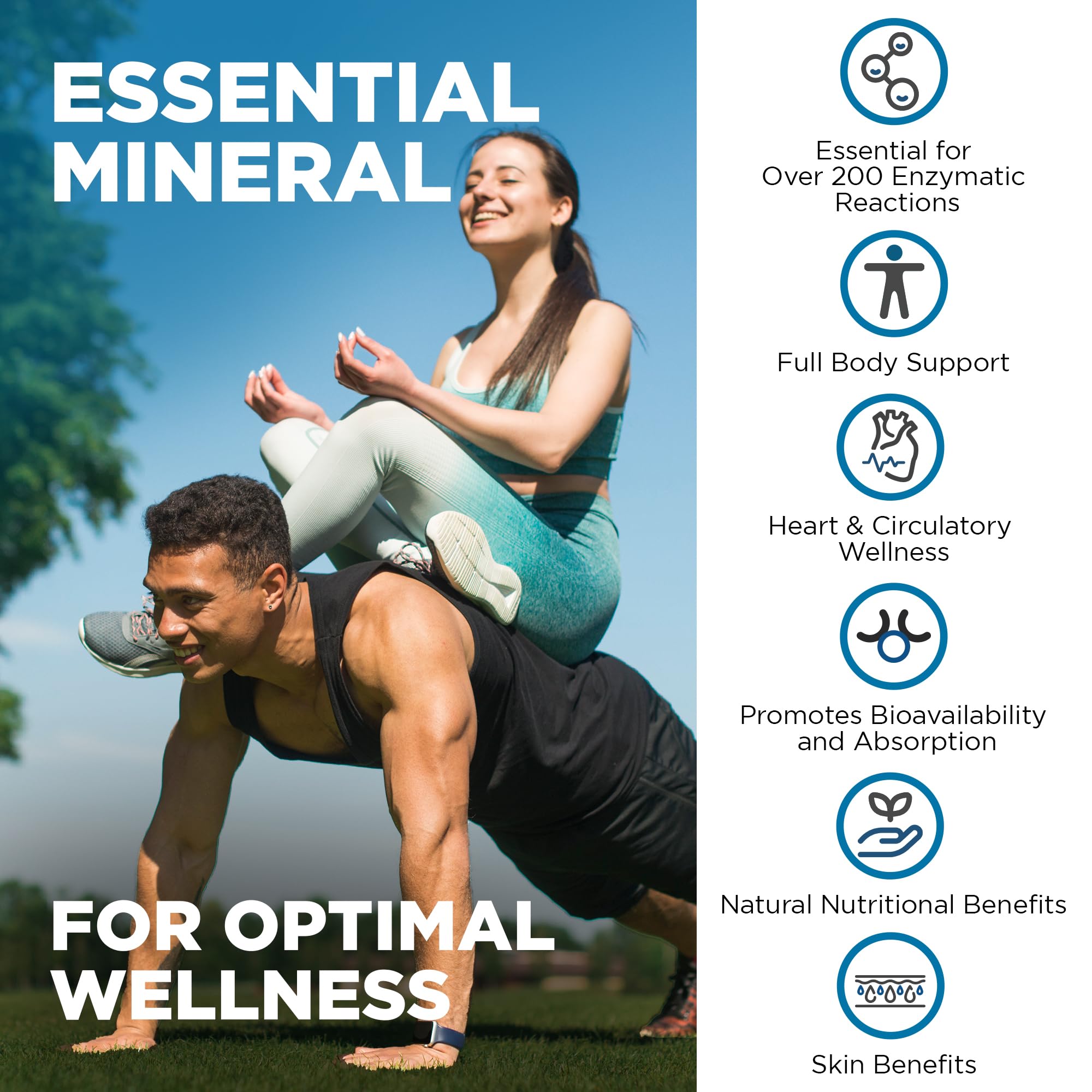 Zinc Gluconate 100mg bottle featuring Nutrivein premium vegan ingredients