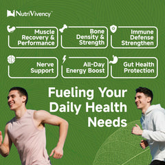 NutriVivency open bottle with capsules spilling indicating travel convenience