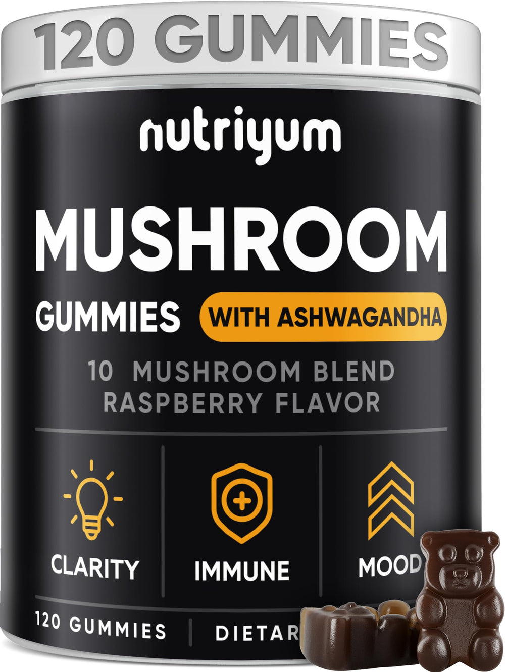 Hero image of Nutriyum Mushroom Gummies 10 Blend bottle